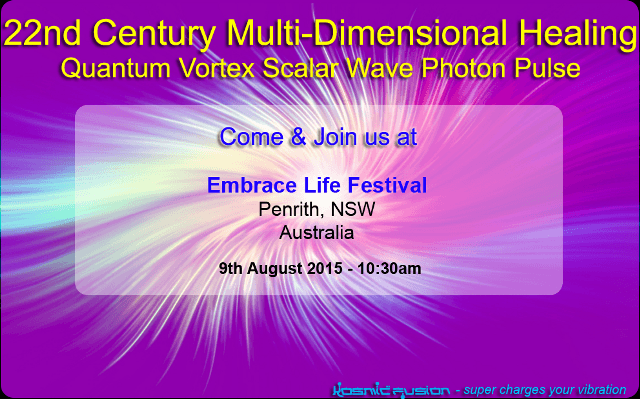 22nd Century Multi-dimensional Healing with Quantum Vortex Energy Penrith NSW Australia August 2015