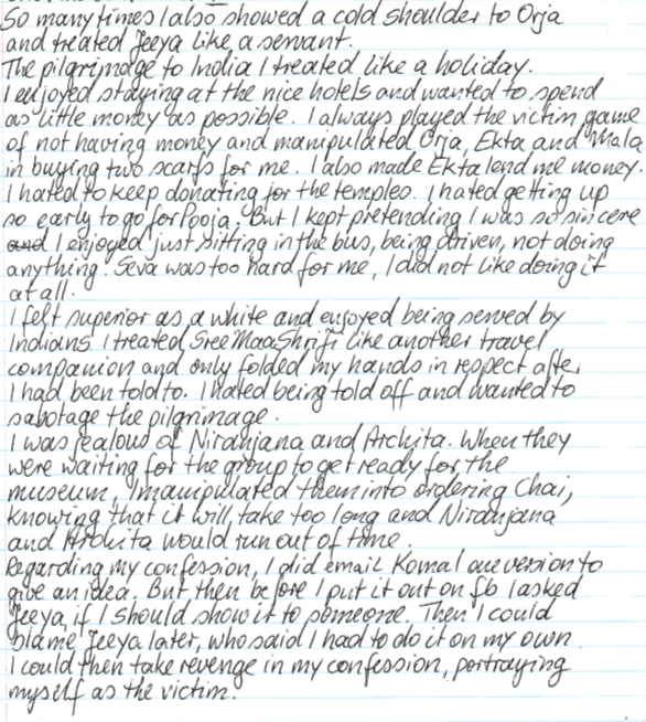 Dallia Iphigenie Amoutzias admittance of sabotaging Kosmic Fusion - 31st July 2017-Page 04