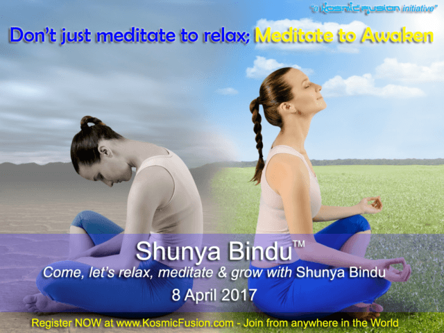 Shunya Bindu Kosmic Fusion September 2017 Meditations and More!