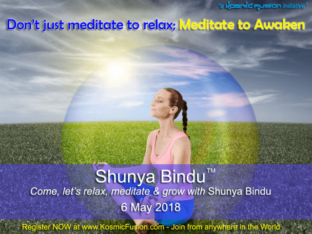 Meditation Evenings with “Shunya Bindu” – 6th May 2018