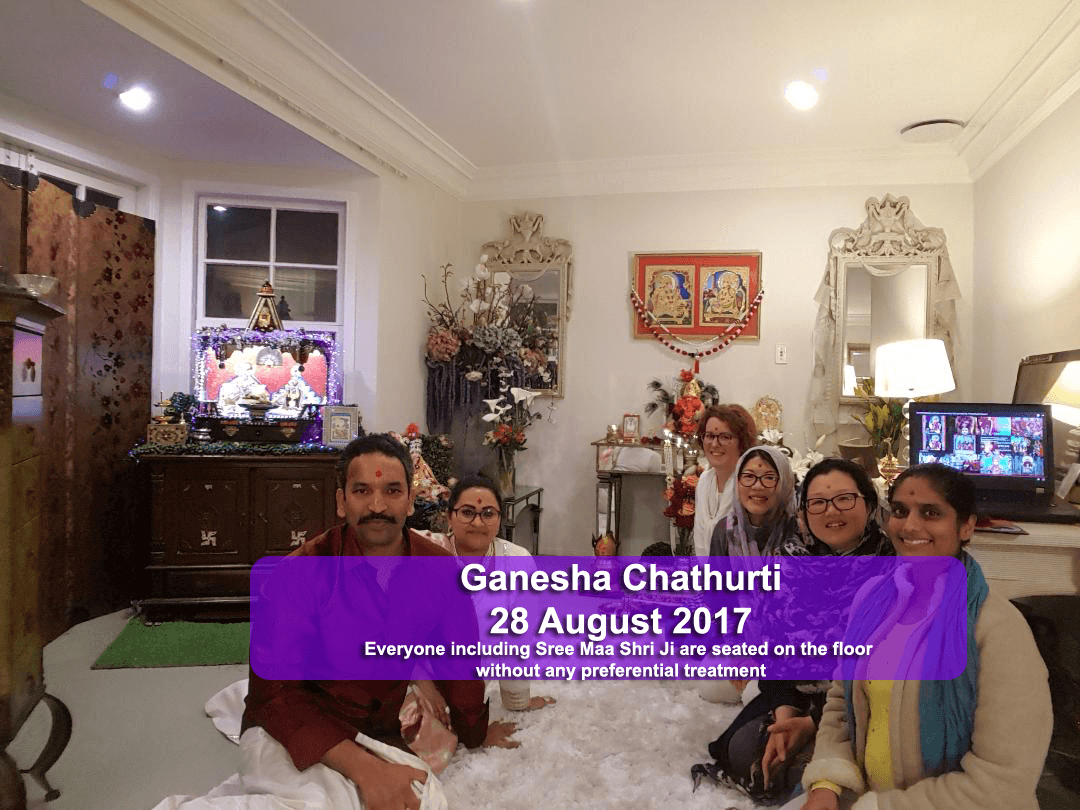 Ganesha Chathurti Celebrations August 2017 - Sree Maa Shri Ji, Jeeya, Niranjana , Joy Kuo Awakening, Renu Ryder